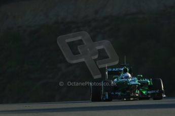 World © Octane Photographic Ltd. Formula 1 Winter testing, Jerez, 6th February 2013. Caterham CT03, Giedo van de Garde. Digital Ref: 0572lw1d8639