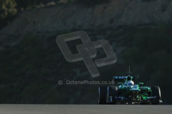 World © Octane Photographic Ltd. Formula 1 Winter testing, Jerez, 6th February 2013. Caterham CT03, Giedo van de Garde. Digital Ref: 0572lw1d8812