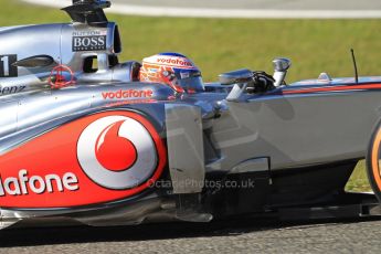 World © Octane Photographic Ltd. Formula 1 Winter testing, Jerez, 7th February 2013. Vodafone McLaren Mercedes MP4/28, Jenson Button. Digital Ref: 0573cb7d2415