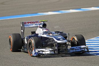 World © Octane Photographic Ltd. Formula 1 Winter testing, Jerez, 7th February 2013. Williams FW34, Valterri Bottas. Digital Ref: 0573cb7d2420