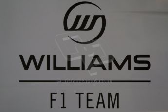 World © Octane Photographic Ltd. Formula 1 Winter testing, Jerez, 7th February 2013. Williams F1 Team logo. Digital Ref: 0573cb7d7112