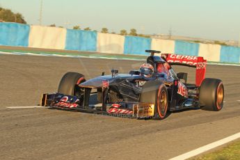 World © Octane Photographic Ltd. Formula 1 Winter testing, Jerez, 7th February 2013. Toro Rosso STR8, Jean-Eric Vergne. Digital Ref: 0573cb7d7124