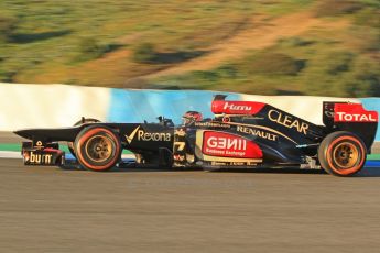 World © Octane Photographic Ltd. Formula 1 Winter testing, Jerez, 7th February 2013. Lotus E31, Kimi Raikkonen. Digital Ref: 0573cb7d7133