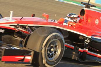 World © Octane Photographic Ltd. Formula 1 Winter testing, Jerez, 7th February 2013. Marussia MR02, Max Chilton. Digital Ref: 0573cb7d7140