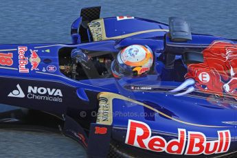 World © Octane Photographic Ltd. Formula 1 Winter testing, Jerez, 7th February 2013. Toro Rosso STR8, Jean-Eric Vergne. Digital Ref: 0573cb7d7221