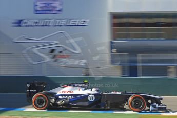 World © Octane Photographic Ltd. Formula 1 Winter testing, Jerez, 7th February 2013. Williams FW34, Valterri Bottas. Digital Ref: 0573cb7d7263