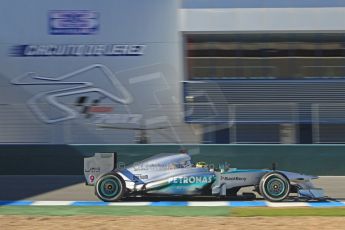 World © Octane Photographic Ltd. Formula 1 Winter testing, Jerez, 7th February 2013. Mercedes AMG Petronas F1 W04, Nico Rosberg. Digital Ref: 0573cb7d7278