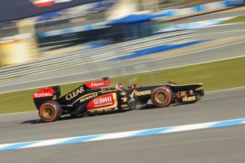 World © Octane Photographic Ltd. Formula 1 Winter testing, Jerez, 7th February 2013. Lotus E31, Kimi Raikkonen. Digital Ref: 0573cb7d7302