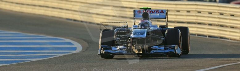 World © Octane Photographic Ltd. Formula 1 Winter testing, Jerez, 7th February 2013. Williams FW34, Valterri Bottas. Digital Ref: 0573lw1d8931