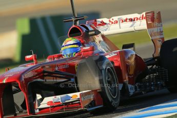 World © Octane Photographic Ltd. Formula 1 Winter testing, Jerez, 7th February 2013. Ferrari F138 – Felipe Massa. Digital Ref: 0573lw1d9025