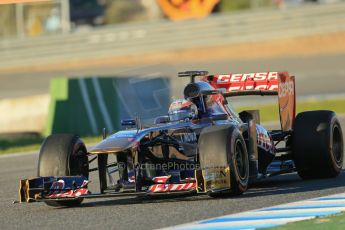 World © Octane Photographic Ltd. Formula 1 Winter testing, Jerez, 7th February 2013. Toro Rosso STR8, Jean-Eric Vergne. Digital Ref: 0573lw1d9028