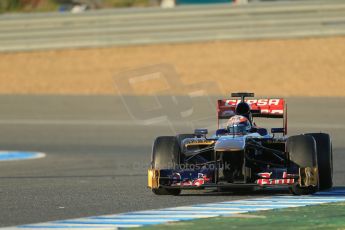 World © Octane Photographic Ltd. Formula 1 Winter testing, Jerez, 7th February 2013. Toro Rosso STR8, Jean-Eric Vergne. Digital Ref: 0573lw1d9050