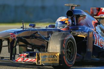 World © Octane Photographic Ltd. Formula 1 Winter testing, Jerez, 7th February 2013. Toro Rosso STR8, Jean-Eric Vergne. Digital Ref: 0573lw1d9059