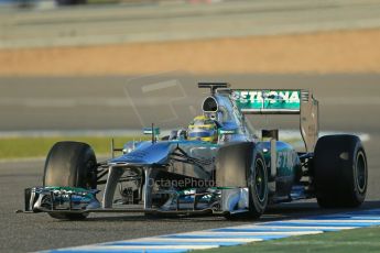World © Octane Photographic Ltd. Formula 1 Winter testing, Jerez, 7th February 2013. Mercedes AMG Petronas F1 W04, Nico Rosberg. Digital Ref: 0573lw1d9116