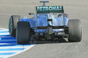 World © Octane Photographic Ltd. Formula 1 Winter testing, Jerez, 7th February 2013. Mercedes AMG Petronas F1 W04, Nico Rosberg. Digital Ref: 0573lw1d9393