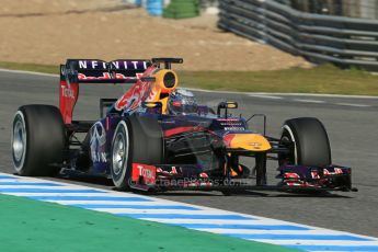 World © Octane Photographic Ltd. Formula 1 Winter testing, Jerez, 7th February 2013. Infiniti Red Bull Racing RB9, Sebastian Vettel. Digital Ref: 0573lw1d9426