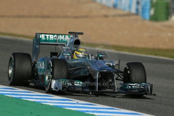 World © Octane Photographic Ltd. Formula 1 Winter testing, Jerez, 7th February 2013. Mercedes AMG Petronas F1 W04, Nico Rosberg. Digital Ref: 0573lw1d9530