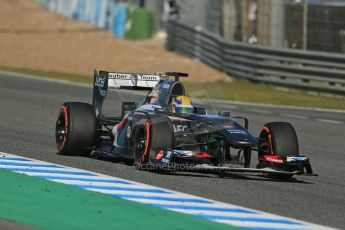 World © Octane Photographic Ltd. Formula 1 Winter testing, Jerez, 7th February 2013. Sauber C32, Esteban Gutierrez. Digital Ref: 0573lw1d9564