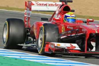 World © Octane Photographic Ltd. Formula 1 Winter testing, Jerez, 7th February 2013. Ferrari F138 – Felipe Massa. Digital Ref: 0573lw1d95951