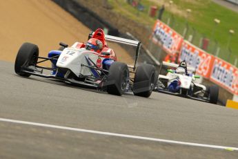 World © Octane Photographic Ltd. BRDC Formula 4 (F4) Championship - Brands Hatch, May 17th 2013. MSV F4-013. Pietro Fittipaldi and Jake Dalton - Mark Godwin Racing. Digital Ref : 0677ce1d0268