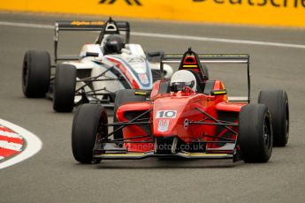 World © Octane Photographic Ltd. BRDC Formula 4 (F4) Championship - Brands Hatch, May 17th 2013. MSV F4-013, Chris Ditmann Racing – Dylan Phibbs and Sean Walkinshaw Racing – Zou Sirui. Digital Ref : 0677ce1d0537