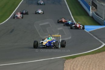 World © Octane Photographic Ltd. BRDC Formula 4 (F4) Race 1, Donington Park 28th September 2013. MSVF4-13, HHC Motorsport, Gustavo Lima. Digital Ref : 0833lw1d9663