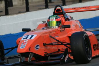 World © Octane Photographic Ltd. BRDC Formula 4 (F4) Race 1, Donington Park 28th September 2013. MSVF4-13, Hillspeed, Seb Morris. Digital Ref : 0833lw1d9853