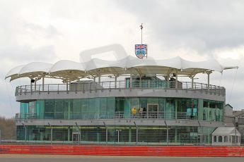 World © Octane Photographic Ltd. BRDC Formula 4 (F4) Championship, Silverstone, April 27th 2013. BRDC Silverston clubhouse. Digital Ref : 0642cb7d9321