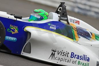 World © Octane Photographic Ltd. BRDC Formula 4 (F4) Championship, Silverstone, April 27th 2013. MSV F4-013, HHC Motorsport, Gustavo Lima. Digital Ref : 0642cb7d9497