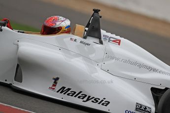 World © Octane Photographic Ltd. BRDC Formula 4 (F4) Championship, Silverstone, April 27th 2013. MSV F4-013, Hillspeed, Rahul Raj Mayer. Digital Ref : 0642cb7d9551