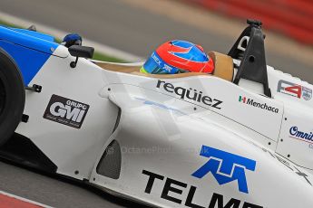 World © Octane Photographic Ltd. BRDC Formula 4 (F4) Championship Silverstone, April 27th 2013. MSV F4-013, Mark Goodwin Racing, Diego Menchaca.  Digital Ref : 0642cb7d9555