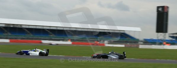 World © Octane Photographic Ltd. BRDC Formula 4 (F4) Championship, Silverstone, April 27th 2013. MSV F4-013, HHC Motorsport, Gustavo Lima and Sean Walkinshaw Racing, Matthew (Matty) Graham. Digital Ref : 0642lw1d6281