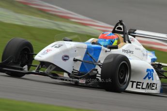 World © Octane Photographic Ltd. BRDC Formula 4 (F4) Championship Silverstone, April 27th 2013. MSV F4-013, Mark Goodwin Racing, Diego Menchaca.  Digital Ref : 0642lw7d6987