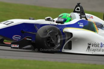 World © Octane Photographic Ltd. BRDC Formula 4 (F4) Championship, Silverstone, April 27th 2013. MSV F4-013, HHC Motorsport, Gustavo Lima. Digital Ref : 0642lw7d7125