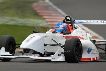 World © Octane Photographic Ltd. BRDC Formula 4 (F4) Championship, Silverstone, April 27th 2013. MSV F4-013, Lanan Racing, Jake Hughes. Digital Ref : 0642lw7d7234