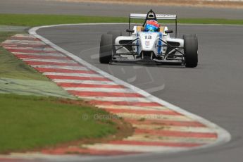 World © Octane Photographic Ltd. BRDC Formula 4 (F4) Championship Silverstone, April 27th 2013. MSV F4-013, Mark Goodwin Racing, Diego Menchaca.  Digital Ref : 0642lw7d7260