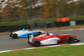 World © Octane Photographic Ltd. Brands Hatch, Qualifying, Sunday 24th November 2013. BRDC Formula 4 Winter Series, MSV F4-13, Malgosia Rdest – Douglas Motorsport and Jack Cook – Hillspeed. Digital Ref : 0866lw7d4355