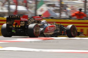 World © 2013 Octane Photographic Ltd. F1 Monaco GP, Monte Carlo -Thursday 23rd May 2013 - Practice 2. Lotus F1 Team E21 - Romain Grosjean. Digital Ref : 0694lw7d7747