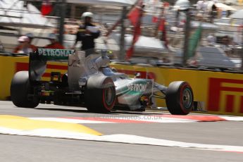 World © 2013 Octane Photographic Ltd. F1 Monaco GP, Monte Carlo -Thursday 23rd May 2013 - Practice 2. Mercedes AMG Petronas F1 W04 – Lewis Hamilton. Digital Ref : 0694lw7d7762