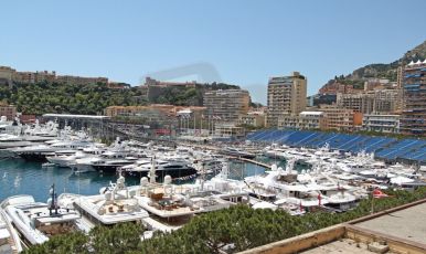 World © Octane Photographic Ltd. Monaco Formula One, Wednesday 22nd May 2013, Monte Carlo. The harbour viewed from the run up to Casino Square. Digital Ref : 0691cb7d0512