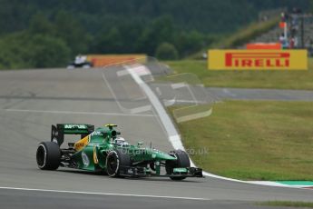 World © Octane Photographic Ltd. F1 German GP - Nurburgring. Friday 5th July 2013 - Practice One. Caterham F1 Team CT03 - Giedo van der Garde. Digital Ref : 0739lw1d3207