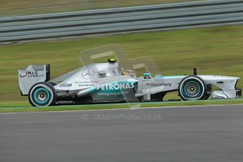 World © Octane Photographic Ltd. F1 German GP - Nurburgring. Friday 5th July 2013 - Practice One. Mercedes AMG Petronas F1 W04 – Lewis Hamilton. Digital Ref : 0739lw1d3218