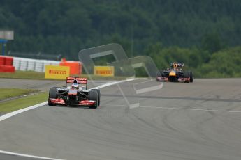 World © Octane Photographic Ltd. F1 German GP - Nurburgring. Friday 5th July 2013 - Practice One. Vodafone McLaren Mercedes MP4/28 - Jenson Button. Digital Ref : 0739lw1d3298