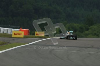 World © Octane Photographic Ltd. F1 German GP - Nurburgring. Friday 5th July 2013 - Practice One. Mercedes AMG Petronas F1 W04 – Lewis Hamilton. Digital Ref : 0739lw1d3342