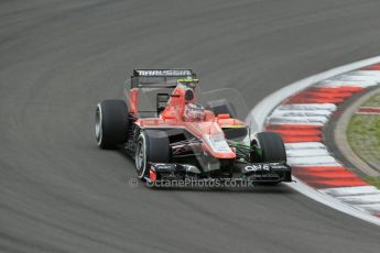 World © Octane Photographic Ltd. F1 German GP - Nurburgring. Friday 5th July 2013 - Practice One. Marussia F1 Team MR02 - Max Chilton. Digital Ref : 0739lw1d3437