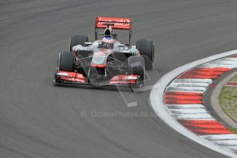 World © Octane Photographic Ltd. F1 German GP - Nurburgring. Friday 5th July 2013 - Practice One. Vodafone McLaren Mercedes MP4/28 - Jenson Button. Digital Ref : 0739lw1d3460