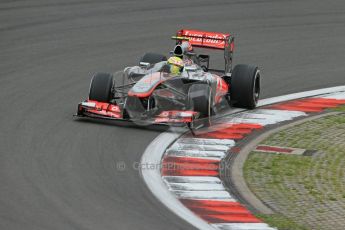 World © Octane Photographic Ltd. F1 German GP - Nurburgring. Friday 5th July 2013 - Practice One. Vodafone McLaren Mercedes MP4/28 - Sergio Perez . Digital Ref : 0739lw1d3519