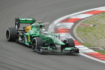 World © Octane Photographic Ltd. F1 German GP - Nurburgring. Friday 5th July 2013 - Practice One. Caterham F1 Team CT03 - Giedo van der Garde. Digital Ref : 0739lw1d3590