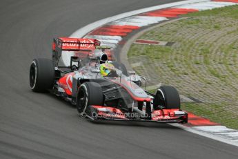 World © Octane Photographic Ltd. F1 German GP - Nurburgring. Friday 5th July 2013 - Practice One. Vodafone McLaren Mercedes MP4/28 - Sergio Perez . Digital Ref : 0739lw1d3648