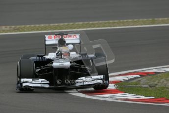 World © Octane Photographic Ltd. F1 German GP - Nurburgring. Friday 5th July 2013 - Practice One. Williams FW35 - Pastor Maldonado. Digital Ref : 0739lw1d3925